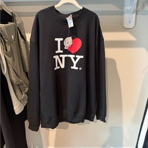 I ♥ NY Black Crewneck Sweatshirt — 3XL — NWT